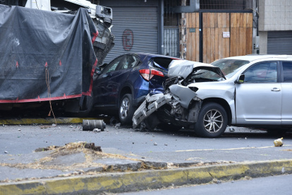 Producto del siniestro también hubo otros vehículos afectados.