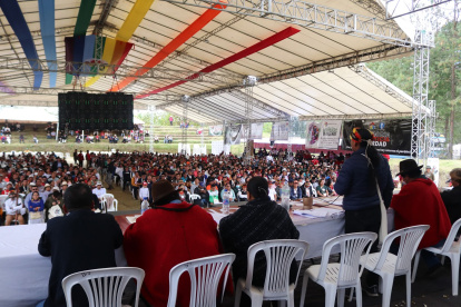 El Congreso de la Conaie se desarrolla en su segundo día con la evaluación del actual consejo de gobierno.