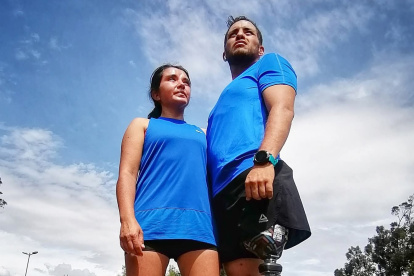 María José y Pablo durante una de las últimas pruebas 
en las que compitieron.