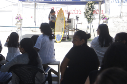 Velación de una de las víctimas de la masacre, Carlos Yagual Carrillo, hijo del Concejal  del cantón Playas, Carlos Yagual Reynoso.