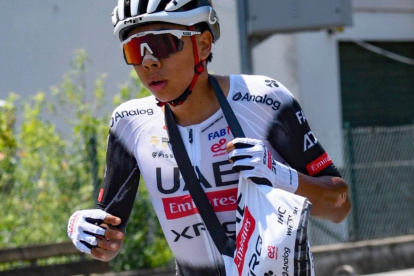 Oportunidad. El juvenil llegó recién este año al UAE y ya fue el tercer mejor latino en el Giro dell’Appennino y segundo en Aosta.
