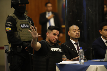 COMISION DE FISCALIZACION DE LA ASAMBLEA NACIONAL LLEGA DANIEL SALCEDO A COMPARECER DANIEL SALCEDO FECHA: 17/07/2025 FOTOGRAFO: GUSTAVO GUAMAN PERIODISTA: DANIEL ROMERO  AG-PERIODISTAS AG-GRANASA AG-PERIODISTAS-QUITO