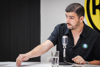 El alcalde de Guayaquil, Aquiles Álvarez.