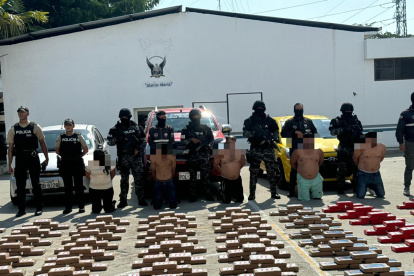 Los 6 aprehendidos son oriundos de la parroquia San Lorenzo, zona rural de Manta.