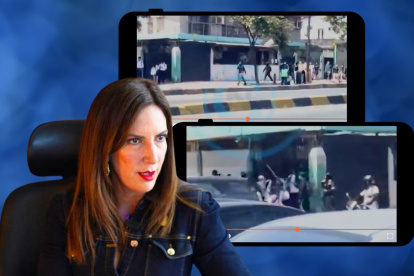 Los estudiantes de distintas instituciones educativas se encontraban encapuchados y portaban palos