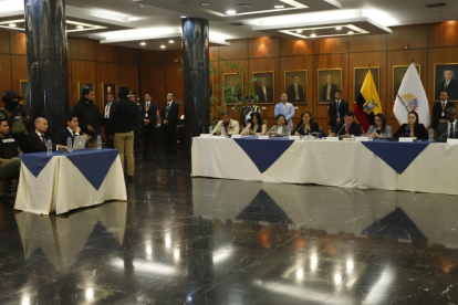 Daniel Salcedo compareció ante la Mesa de Fiscalización de la Asamblea, el 17 de julio del 2025.