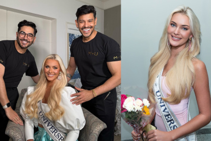 Es la segunda vez que Byron Villamar tiene el honor de maquillarla, y para ambos es la segunda Miss Universo que les toca producir.