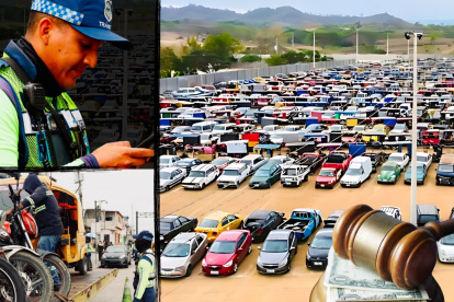 Más de 2.000 vehículos abandonados en canchones serán ya subastados en Guayaquil.