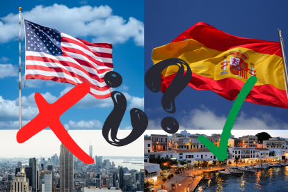 Estados Unidos y España representan estilos de vida opuestos para emigrar: uno competitivo y otro equilibrado y accesible
