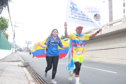 Wilson Caicedo, el Padre de la Carrera EXRESO, hizo los 10K en 48:64.