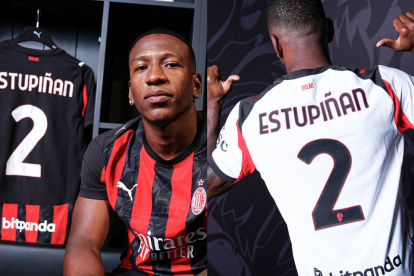 Pervis Estupiñán presentado de manera oficial en el Ac Milan.