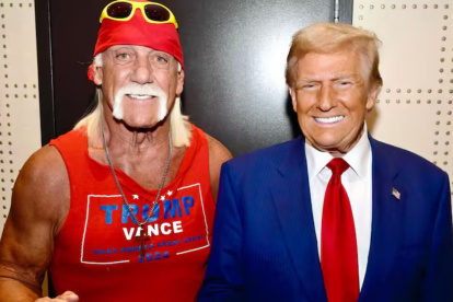 El ícono de la Lucha Libre, Hulk Hogan, junto a Donald Trump.