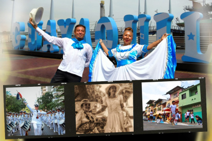 Fiestas julianas, una tradición que hoy llena de celeste y blanco a Guayaquil.