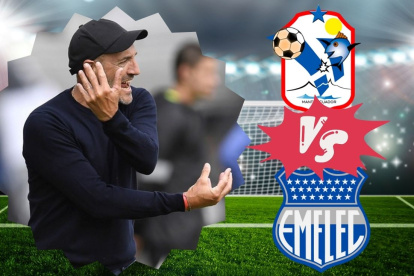 Guillermo Duró se estrena en la banca de Emelec en Manta.