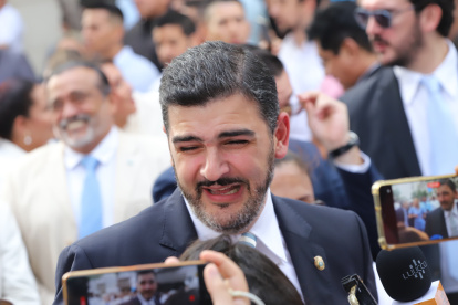 Aquiles Álvarez este 25 de junio de 2025, previo a su discurso.