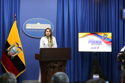 La vocera de Gobierno Carolina Jaramillo fue la encargada de anunciar la fusión de ministerios y el despido de funcionarios.