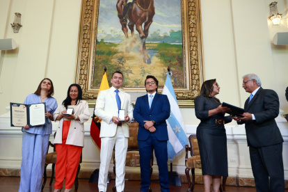 El presidente, Daniel Noboa en la Gobernación del Guayas.