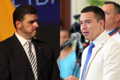 El alcalde Aquiles Álvarez y el presidente Daniel Noboa tuvieron ceremonias por separado por las fiestas de Guayaquil.