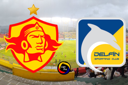 Aucas y Delfín se enfrentan por la fecha 22 de la LigaPro 2025.