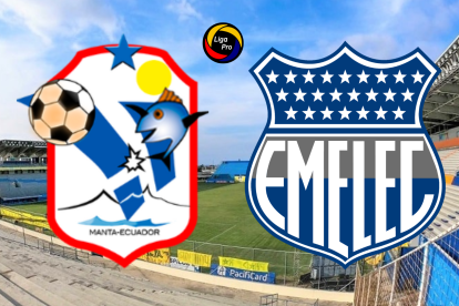 Manta y Emelec se enfrentan por la jornada 22 de la LigaPro 2025.