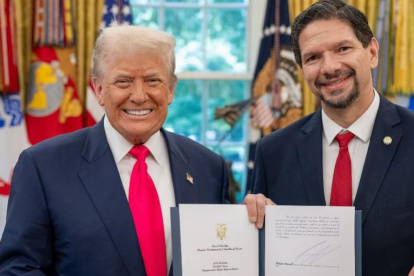 Pablo Zambrano fue recibido por el presidente Donald Trump en la Casa Blanca