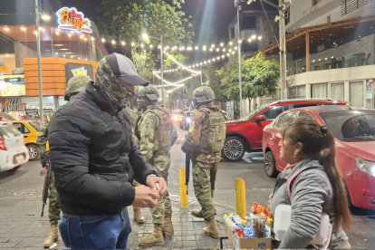 Policías y militares participaron en el operativo en La Mariscal.