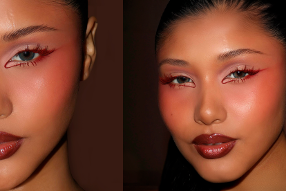 El azul, morado y borgoña son algunos de los colores en tendencia en las máscaras de pestañas.