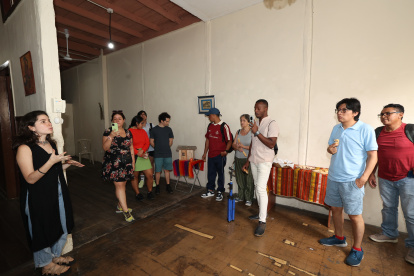 Noemí Villena explicó cómo se rehabilitó el espacio para eventos culturales en Casa Villena, en el centro de Guayaquil.