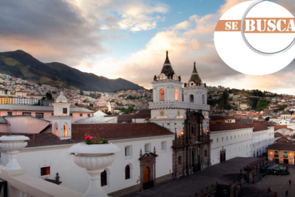 Imagen de la Plaza de San Francisco, de Quito, para graficar la falta de líderes políticos.