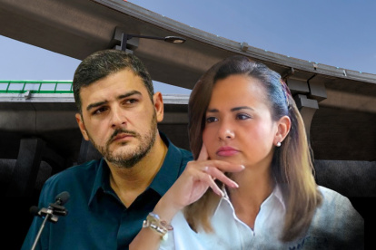 El paso elevado en la Av. del Bombero, en Los Ceibos, permanece suspendido tras una disputa entre el Municipio de Guayaquil y la Prefectura del Guayas por temas ambientales y legales.