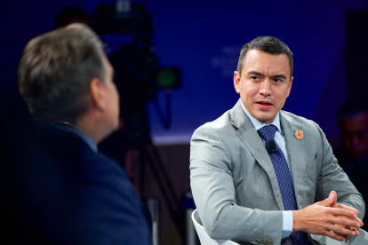 El presidente Daniel Noboa ha defendido su decisión de recortar el Estado.