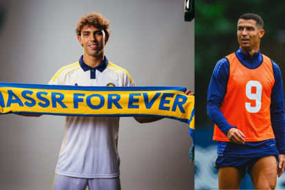 Joao Félix y Cristiano Ronaldo se unen en Arabia Saudita.