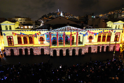El Centro Histórico será el escenario para el Festival de Mapping ‘Quito, Luz de América’.