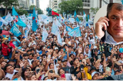 Rafael Correa fue presidente del Ecuador durante 10 años, no puede volver al Ecuador porque está condenado a ocho años de prisión.