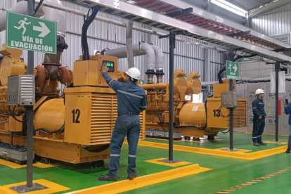 Instalaciones de la nueva central termoeléctrica El Descanso, en Cañar.