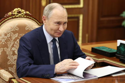 El presidente ruso, Vladimir Putin, en Moscú, Rusia, el 30 de julio de 2025.