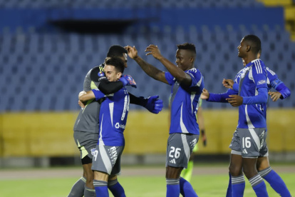 Toda la celebración con Pedro Ortiz del Emelec al clasificar a octavos de final de la Copa Ecuador.