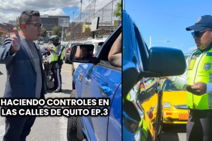 Andrés Campaña, concejal de Quito, ha participado de operativos de tránsito.