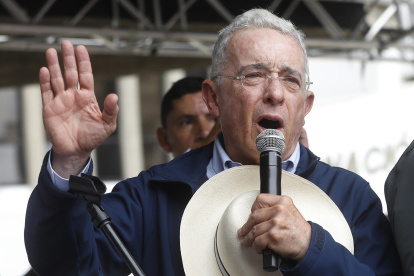 El expresidente colombiano, Álvaro Uribe (2002 - 2010) en una foto de archivo.