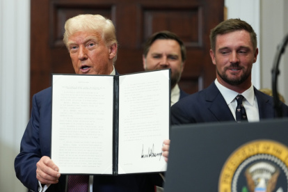 El presidente de Estados Unidos, Donald Trump, en Washington, este jueves 31 de julio.