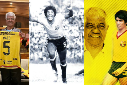 Pepe Paes estuvo en los 70 y 80 en Barcelona SC.