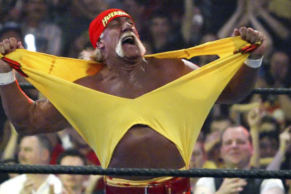 Foto de archivo de Terrence Gene Bollea, como era el nombre original de Hulk Hogan, quien murió a los 71 años, como uno de los máximos ganadores de títulos en la WWE.