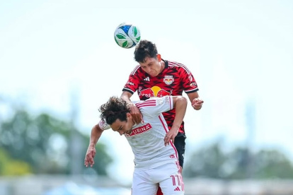 Jair Collahuazo lleva jugando 16 partidos en la MLS Next Gen con los New York Red Bull.