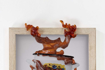 La muestra reúne las piezas de los artistas Hugo Pico y Pedro Castillo.