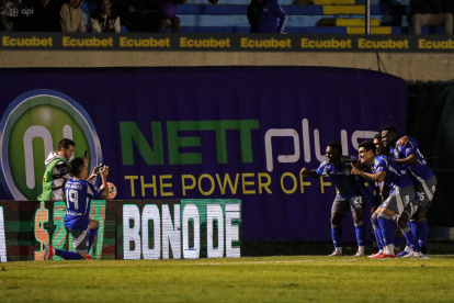 Emelec hasta se tomó una foto luego de la victoria en Loja.