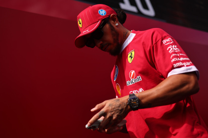 Hamilton llegó a Ferrari recién en esta temporada en la que es actualmente sexto sin ningún podio.