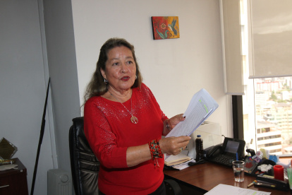 Figura. La vocal Yolanda Yupangui es parte del Consejo de la Judicatura.