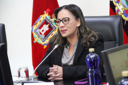 La ministra de Gobierno, Zaida Rovira.