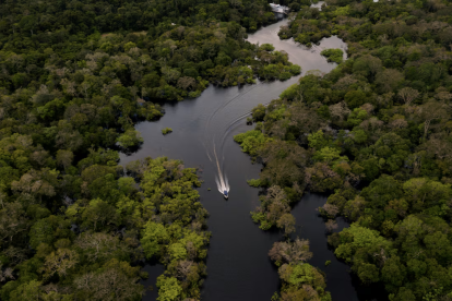 Isla Santa Rosa, ubicada en el río Amazonas, epicentro de la reciente disputa territorial entre Colombia y Perú.