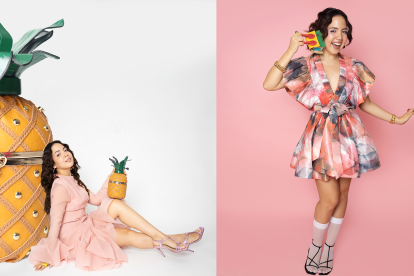 Paula le dice sí al maximalismo, tendencia presente en muchos de sus outfits.